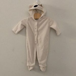 Pottery Barn Kids Fleece Polar Bear Costume 0-6MS